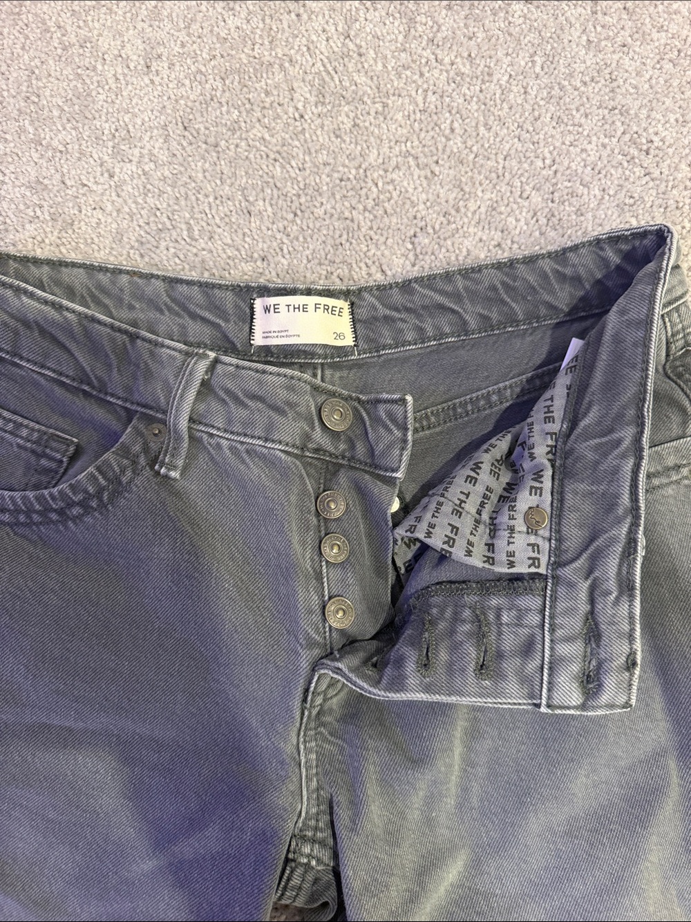 Free People Tennessee Low Rise Boyfriend Jeans, size 26, perfect condition - Picture 4 of 6